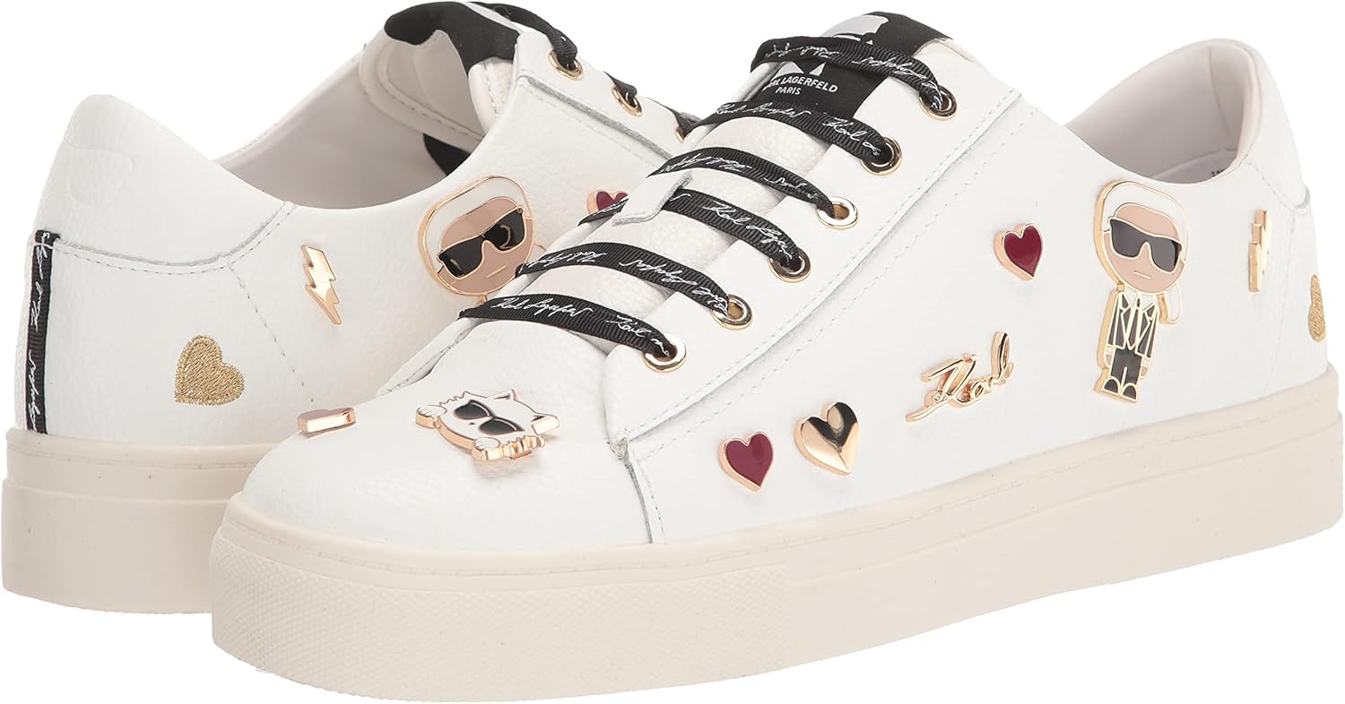 كارل لاغرفيلد باريس حذاء رياضي للنساء من كيت بينز, أبيض ساطع 7 كارل لاغرفيلد باريس حذاء رياضي للنساء من كيت بينز, أبيض ساطع - الصورة 7