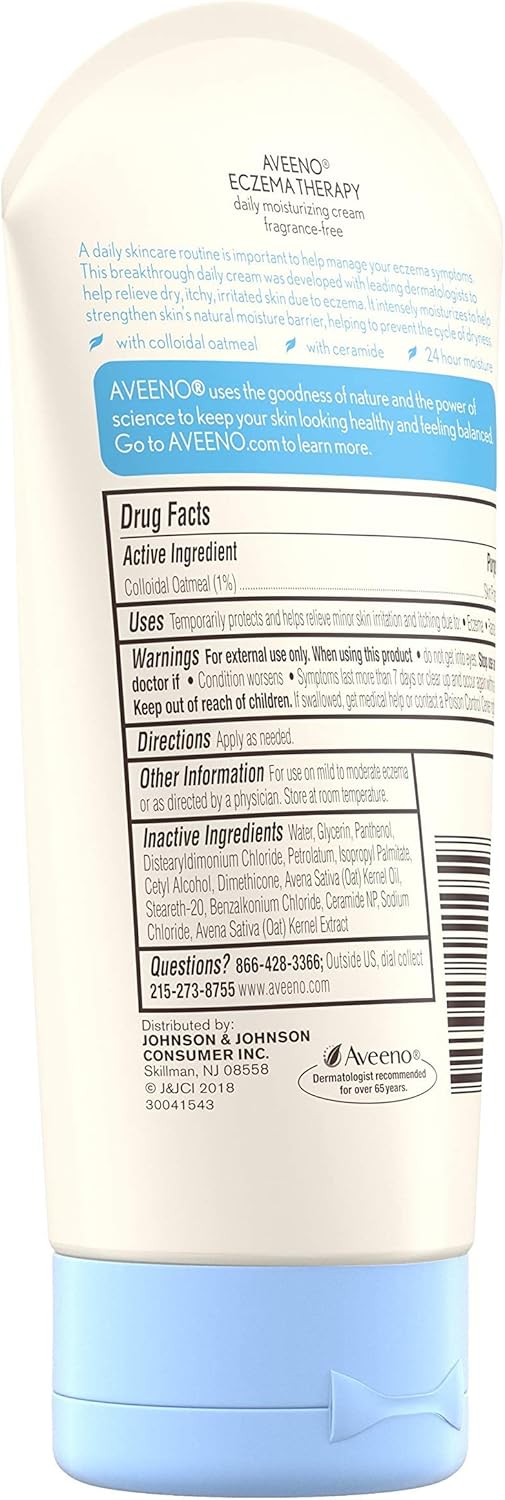 Aveeno Baby Eczema Therapy Moisturizing Cream, 5 Ounce 6 Aveeno Baby Eczema Therapy Moisturizing Cream, 5 Ounce - الصورة 6