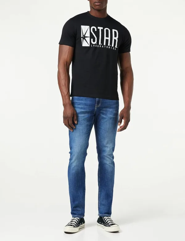 DC Comics Men's Star Labs T Shirt (pack of 1) حراج ديلز