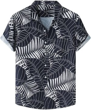 HOT BODY Mens Tshirts Shirts for Men Button Down Active Shirt Tee Shirt Top (Size : XXL)