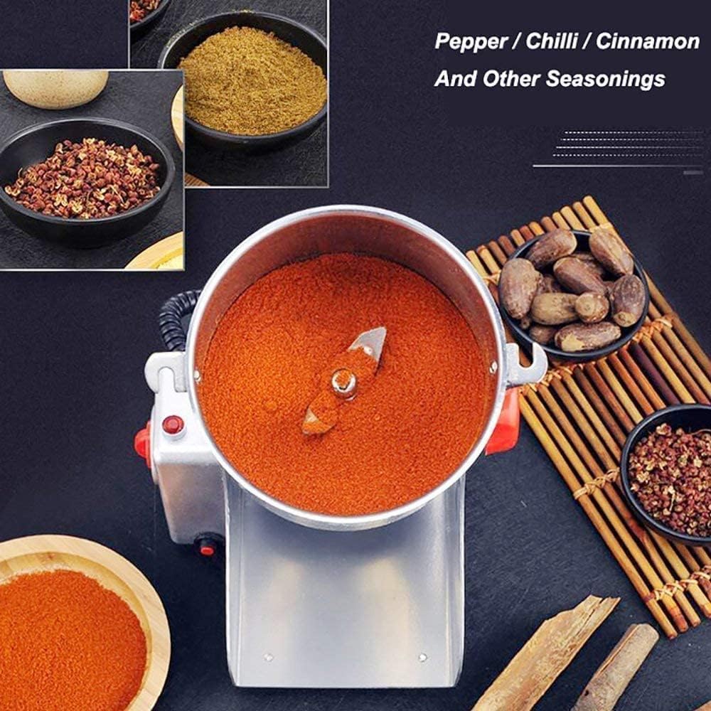 JUSTBUY Commercial Home Large Capacity Crusher Grains Dry Grinding Machine,Stainless Steel 2000g High Power Spice Mill,Grinding Broken Powder Machine For Household/Resturant/Hotel/Chinese Medicine 5 JUSTBUY Commercial Home Large Capacity Crusher Grains Dry Grinding Machine,Stainless Steel 2000g High Power Spice Mill,Grinding Broken Powder Machine For Household/Resturant/Hotel/Chinese Medicine - الصورة 5