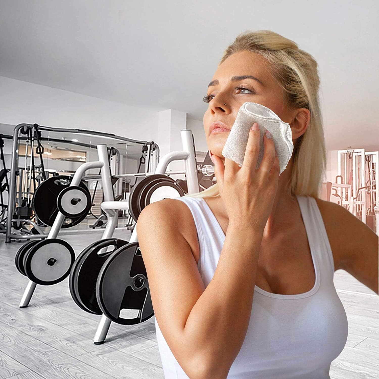 FabbPro Oshibori Moist Terry Cotton Refreshment Towels (25 Pack, 8 x 8 Inches) - White Scented Pre-moistened Towel to Use Hot or Cold (Eucalyptus) 8 FabbPro Oshibori Moist Terry Cotton Refreshment Towels (25 Pack, 8 x 8 Inches) - White Scented Pre-moistened Towel to Use Hot or Cold (Eucalyptus) - الصورة 8