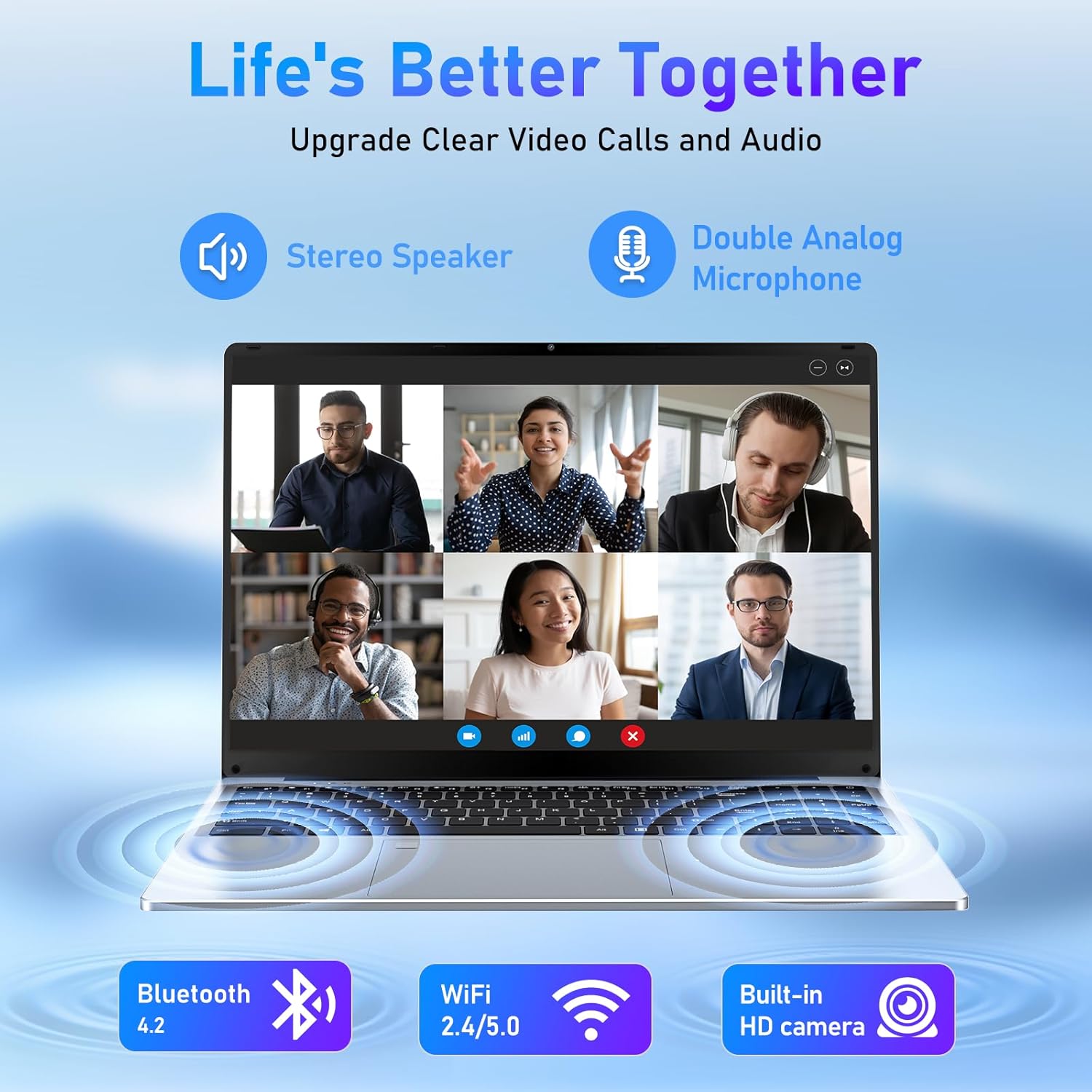 MITUNTUN 16 Inch Gaming Laptop Computer, 2025 Win 11 Pro Lap Top 16GB DDR4 RAM 1TB SSD, Processor N100(Up to 3.4GHz), 1200p FHD IPS Display, Backlit Keyboard, 6000mAh, Portatil for Game & Business 5 MITUNTUN 16 Inch Gaming Laptop Computer, 2025 Win 11 Pro Lap Top 16GB DDR4 RAM 1TB SSD, Processor N100(Up to 3.4GHz), 1200p FHD IPS Display, Backlit Keyboard, 6000mAh, Portatil for Game & Business - الصورة 5