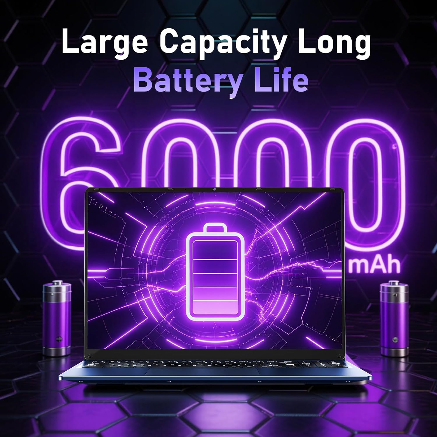 MITUNTUN Gaming Laptop Computer, 16 Inch Lap Top 2025 Win 11 Pro 16GB RAM 1TB SSD, N150 (Up to 3.6GHz), Backlit Keyboard, FHD 1920 * 1200 Screen, 6000mAh, WiFi 5 BT 4.2, UHD Graphics (1GHz), Blue 7 MITUNTUN Gaming Laptop Computer, 16 Inch Lap Top 2025 Win 11 Pro 16GB RAM 1TB SSD, N150 (Up to 3.6GHz), Backlit Keyboard, FHD 1920 * 1200 Screen, 6000mAh, WiFi 5 BT 4.2, UHD Graphics (1GHz), Blue - الصورة 7