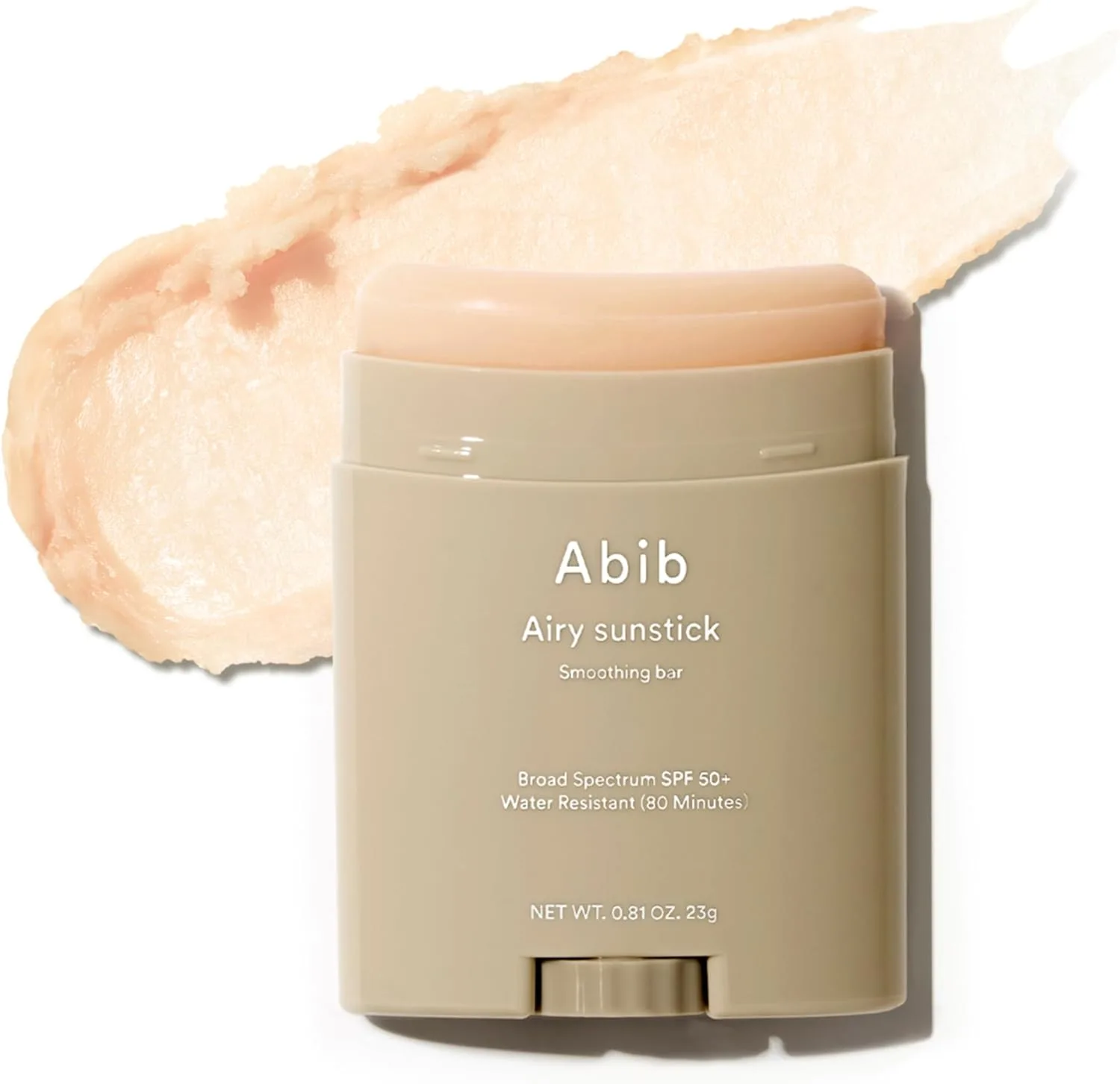 Abib Airy Sunstick Smoothing Bar SPF50 | Non-Sticky Matte Finish Sun Protection for Face and Body, Long-lasting Korean Sun Stick