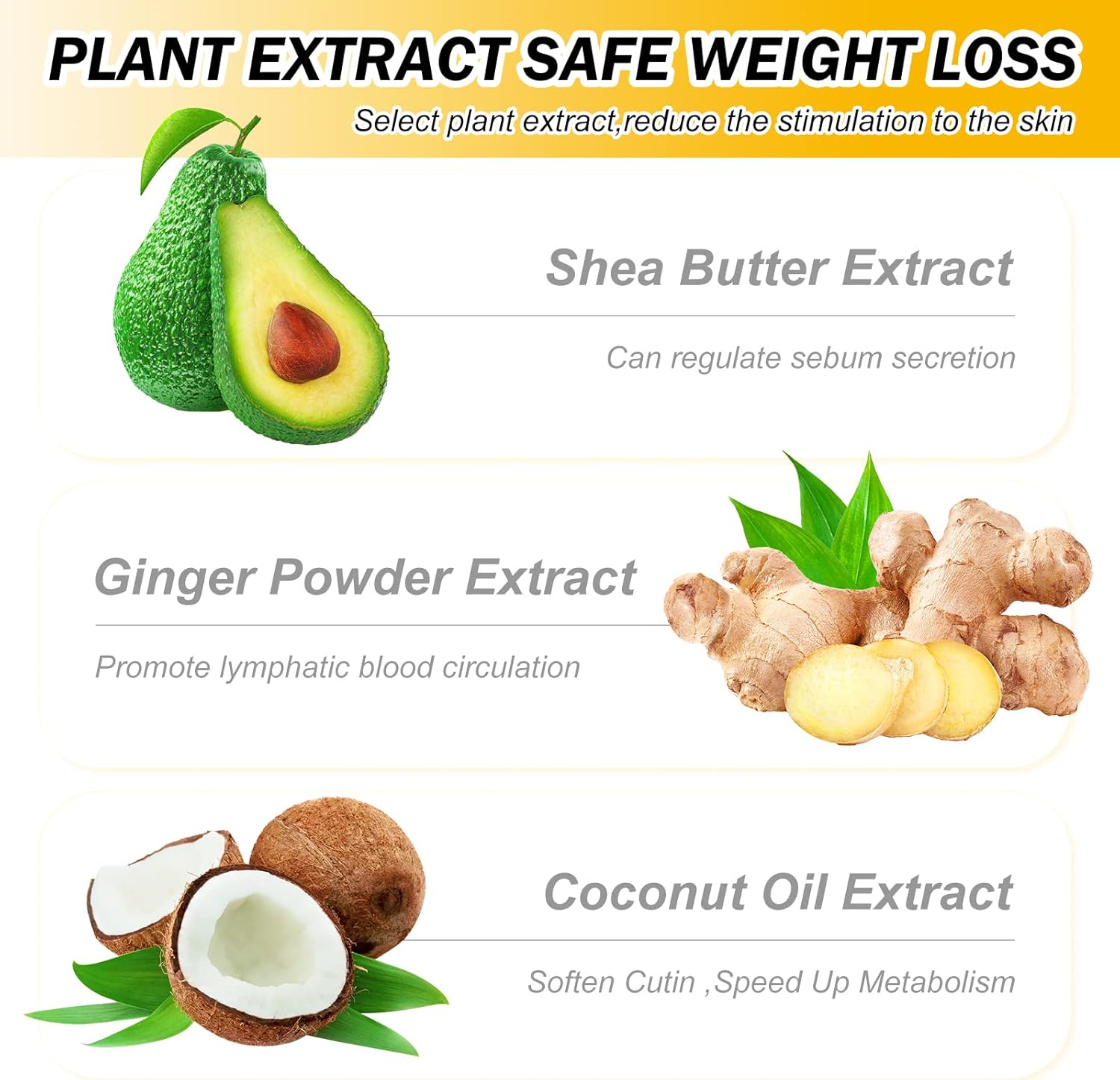 RTBYUE Ginger Slimming Cream - Hot Fat Burning Weight Loss Full Body Anti-Cellulite Cream for Belly, Perfect for Cellulite, Soothing, Relaxing, Tightening 3 RTBYUE Ginger Slimming Cream - Hot Fat Burning Weight Loss Full Body Anti-Cellulite Cream for Belly, Perfect for Cellulite, Soothing, Relaxing, Tightening - الصورة 3