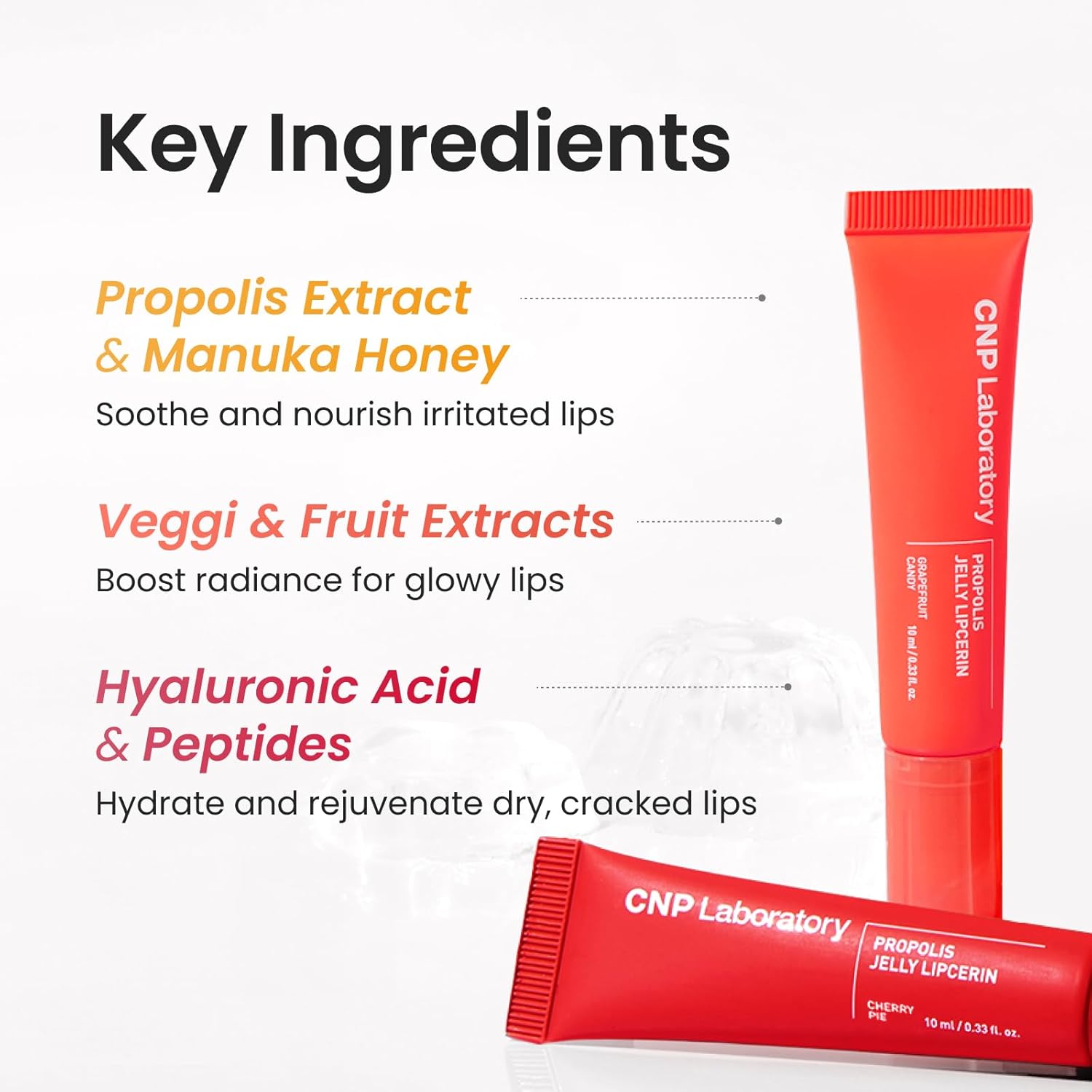 CNP Propolis Jelly Lipcerin™ - 01 Honey Cake, Hydrating Lip Balm & Gloss with Manuka Honey + Hyaluronic Acid, Korean Skincare, 0.3 fl.oz. 6 CNP Propolis Jelly Lipcerin™ - 01 Honey Cake, Hydrating Lip Balm & Gloss with Manuka Honey + Hyaluronic Acid, Korean Skincare, 0.3 fl.oz. - الصورة 6