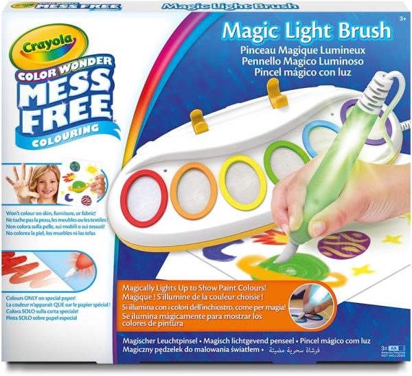 ⁦CRAYOLA - Color Wonder Magic Light Brush, Brush for Painting without Stains, Gift Idea for Children from 3 Years, International Version, 75-7131⁩ - الصورة ⁦2⁩
