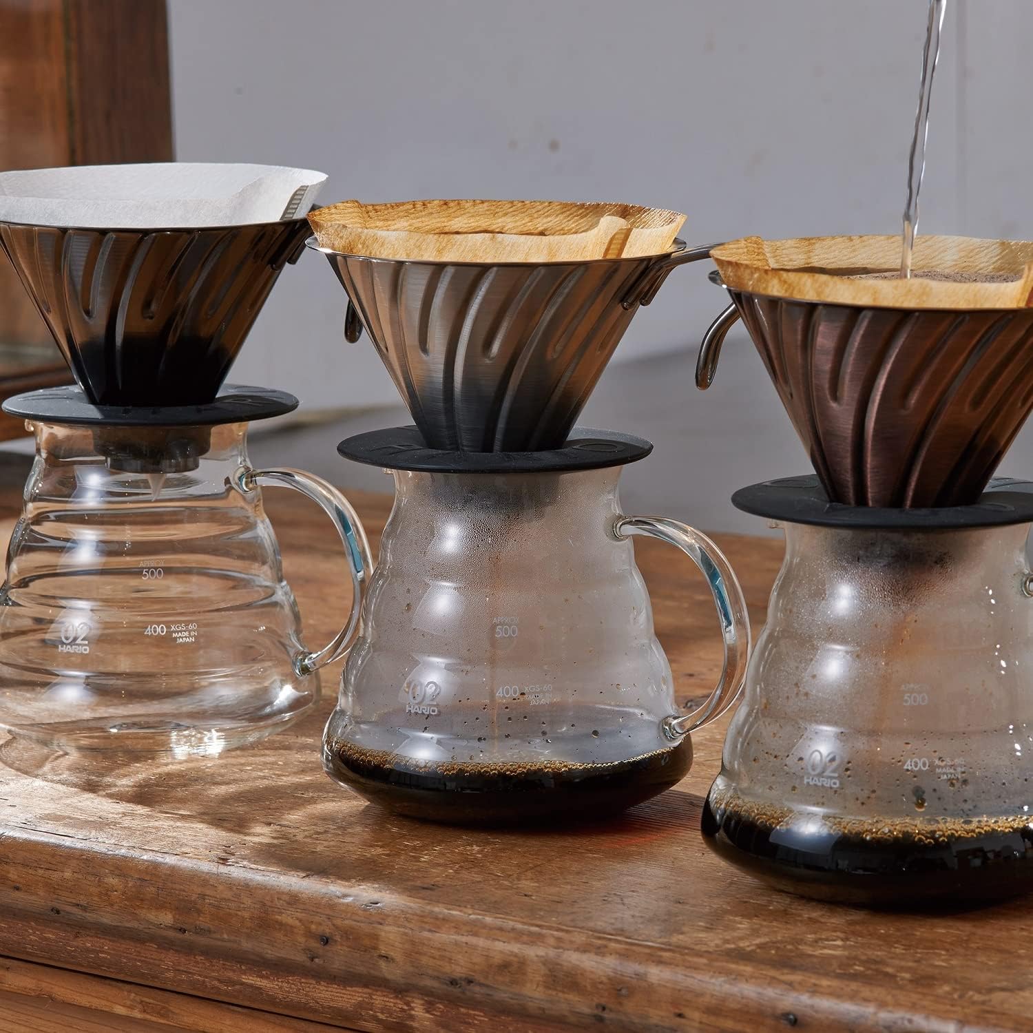 Hario V60 Metal Coffee Dripper 6 Hario V60 Metal Coffee Dripper - الصورة 6