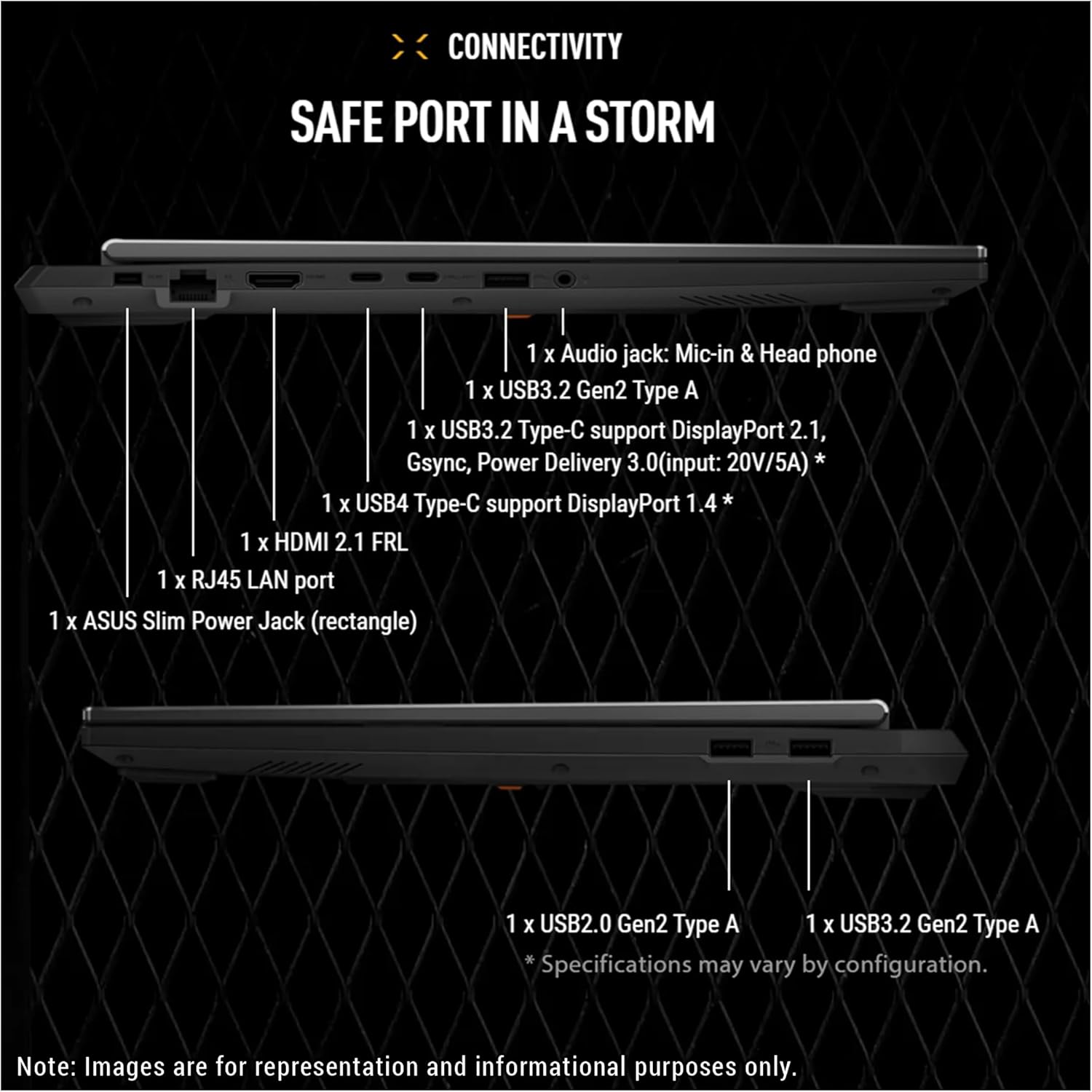 ASUS TUF A16 Copilot+ Gaming Laptop, AMD Ryzen 9 270, 32 GB DDR5 RAM, 1 TB PCle SSD, 16" FHD+ (1920x1200) 165Hz Display, Nvidia G-Force RTX 5070, 1-Zone RGB Keyboard, W11 Home, Jaegar Gray 3 ASUS TUF A16 Copilot+ Gaming Laptop, AMD Ryzen 9 270, 32 GB DDR5 RAM, 1 TB PCle SSD, 16" FHD+ (1920x1200) 165Hz Display, Nvidia G-Force RTX 5070, 1-Zone RGB Keyboard, W11 Home, Jaegar Gray - الصورة 3