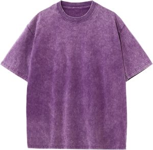 Men Oversized T Shirts Heavy Cotton Acid Washed Vintage Unisex Tee Loose Fit Short Sleeve Casual Streetwear Baggy Basic Tops