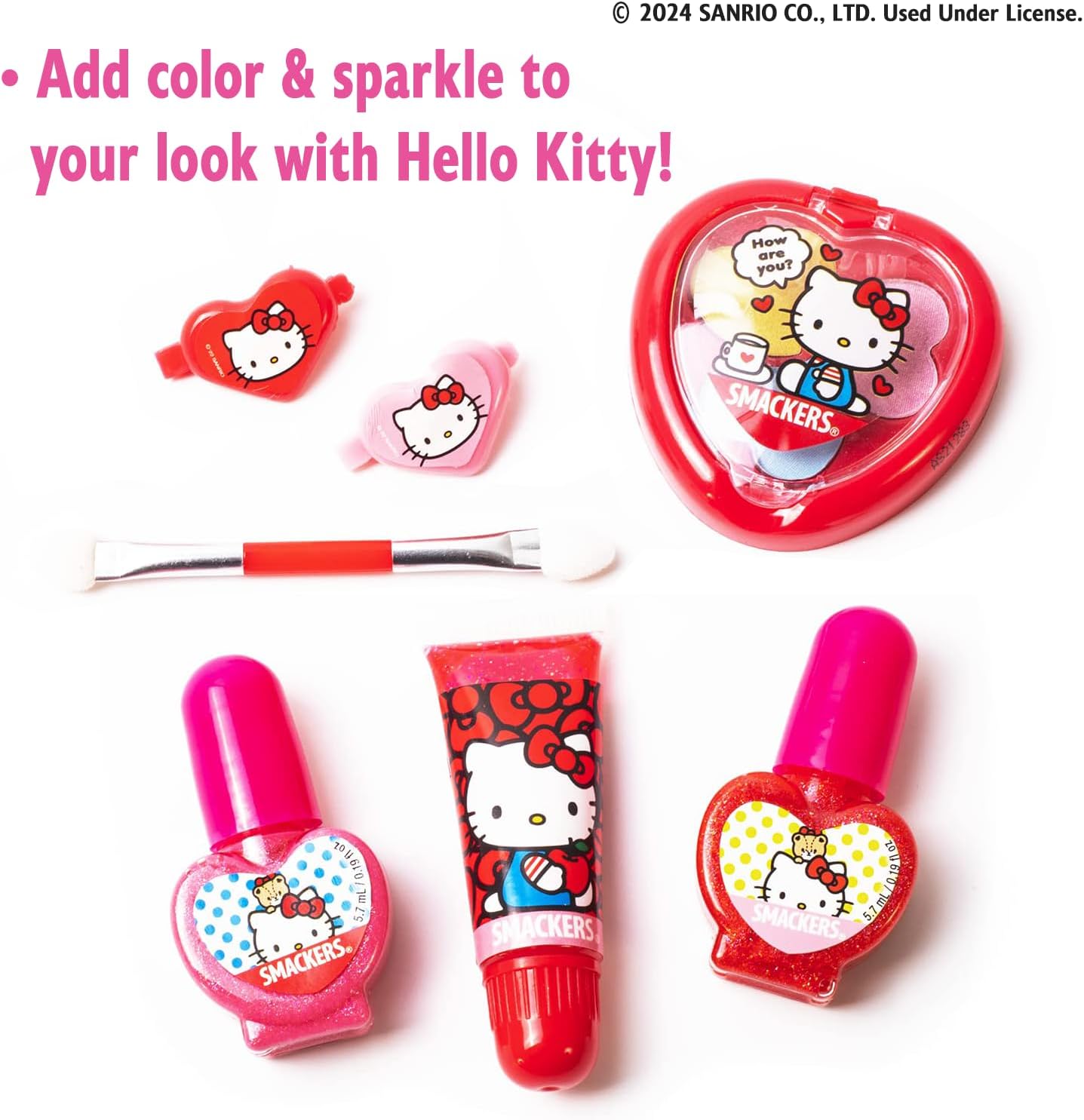 Lip Smacker Sanrio Hello Kitty Makeup Set for Kids Color Collection 2 Lip Smacker Sanrio Hello Kitty Makeup Set for Kids Color Collection - الصورة 2