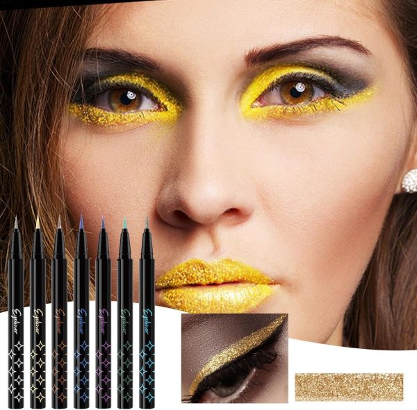 ⁦Azonee Eye Liner Pen Set, Eye Shadow Pencil Pearl Eye Liner Kit, Sparkle Shimmer Colored Eyeliner Pen, High-Color Long-Lasting Waterproof Eyeshadow Set⁩ - الصورة ⁦8⁩