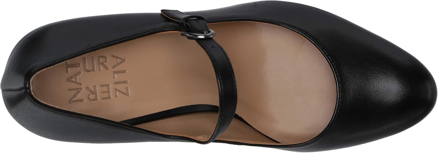 Naturalizer Women's Talissa Mary Janes Pump Black Leather 5, 35.5 EU 5 Naturalizer Women's Talissa Mary Janes Pump Black Leather 5, 35.5 EU - الصورة 5