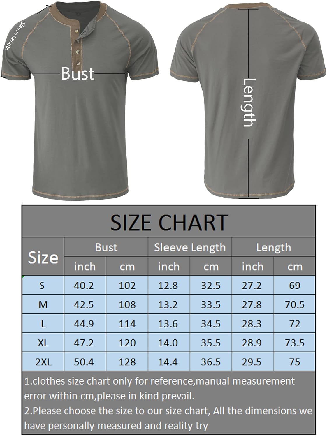 Mens Henley Shirts Summer Casual Short Sleeve Tees Fashion Button Cotton Lightweight Slim Fit Basic Tops 5 Mens Henley Shirts Summer Casual Short Sleeve Tees Fashion Button Cotton Lightweight Slim Fit Basic Tops - الصورة 5