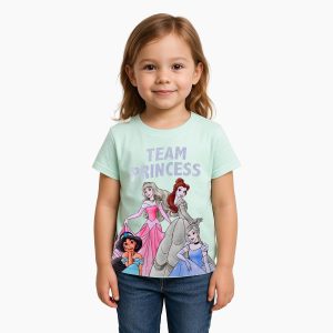 Disney Girls Disney Princess Kids Girls Short Sleeves T-Shirt Western (pack of 1)