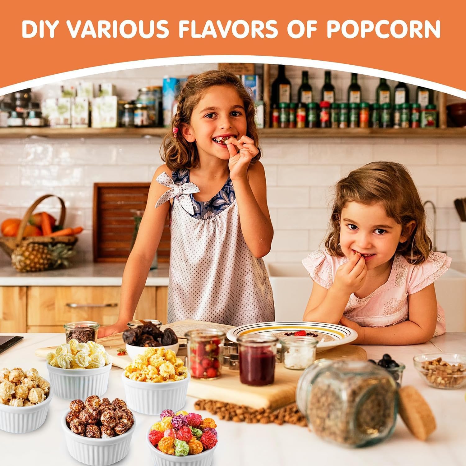 ALMEKAQUZ Popcorn Popper Machine Electric Hot Air Popcorn Maker with Measuring Cup & Butter Melting Tray, High Popping Rate, 2 Min Fast Making Popcorn Healthy Oil Free for Home Kids Movie Night 4 ALMEKAQUZ Popcorn Popper Machine Electric Hot Air Popcorn Maker with Measuring Cup & Butter Melting Tray, High Popping Rate, 2 Min Fast Making Popcorn Healthy Oil Free for Home Kids Movie Night - الصورة 4