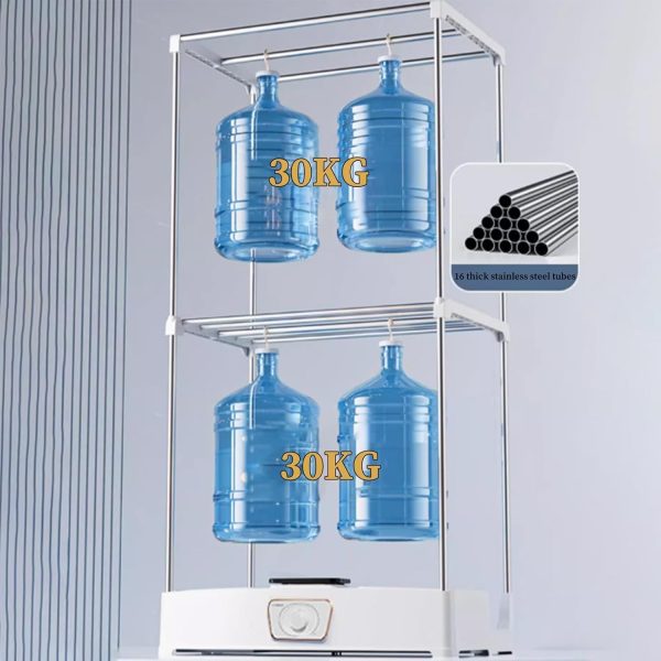 ⁦1000W Portable Electric Clothes Dryer, Apartment, Dormitory can be used, 430L, 2 Layer Large Capacity, with Drying Bag, RV-Quick Mini Clothes Dryer, suitable for light clothes, underwear⁩ - الصورة ⁦3⁩
