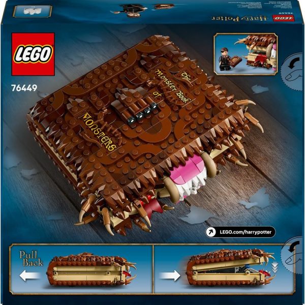 ⁦LEGO Harry Potter Chomping Monster Book Of Monsters – Interactive Toy with Pull-Back Motor & Chomping Mouth – incl. Neville Longbottom Minifigure - Gift for 9+ Year Old Boys, Girls & Fans - 76449⁩ - الصورة ⁦10⁩