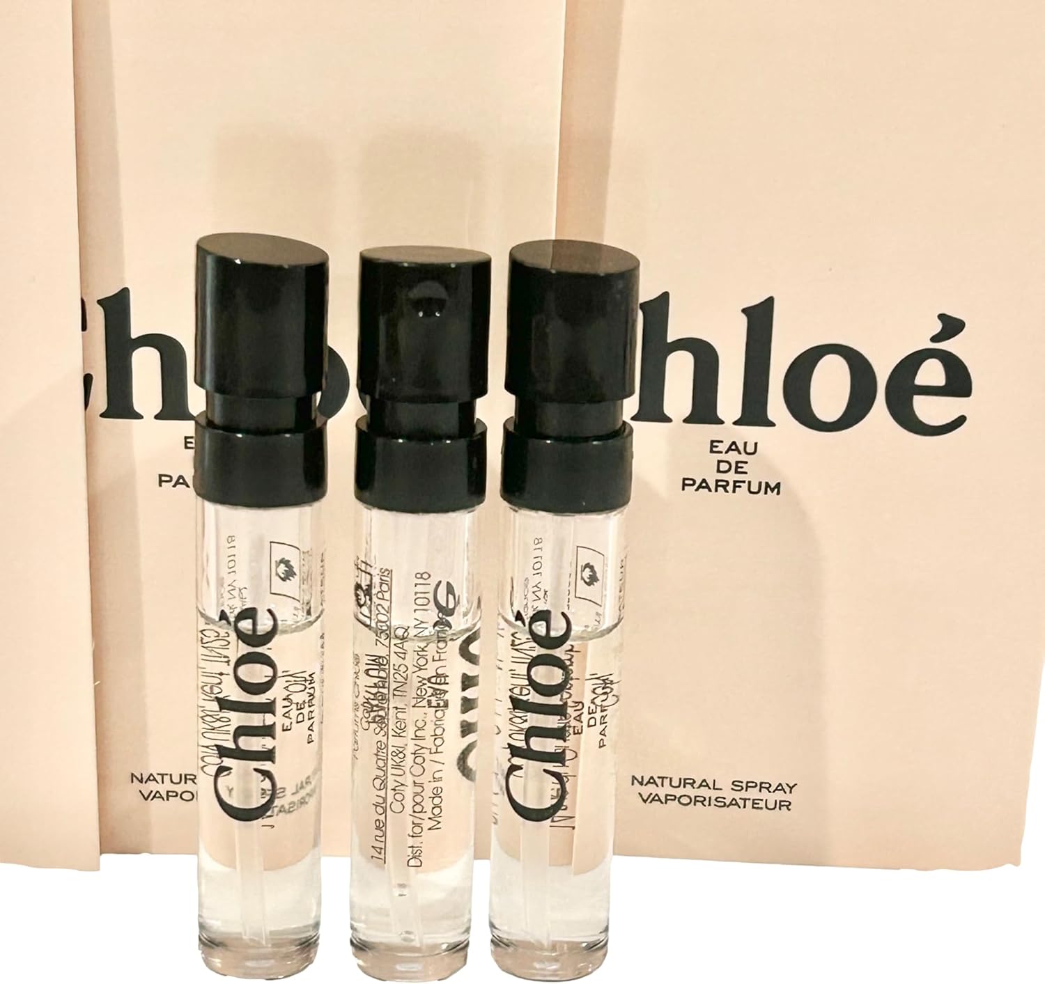 Chloe Eau De Parfum Sample Perfume WOMEN Spray 1.2 ml / 0.04 oz - set of 3 2 Chloe Eau De Parfum Sample Perfume WOMEN Spray 1.2 ml / 0.04 oz - set of 3 - الصورة 2