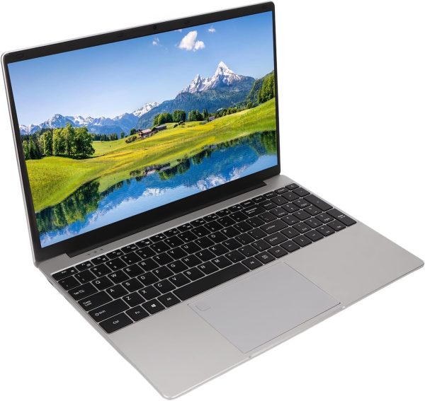 ⁦15.6 Inch FHD Laptop, Silver 100-240V Laptop Computer 1920x1080 for Business (UK Plug)⁩ - الصورة ⁦2⁩