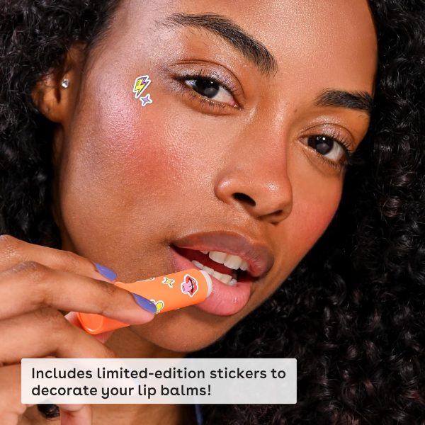 ⁦eos Flavor Lab Secret Menu Lip Balm Gift Set - 'Nilla Milkshake, Limited-Edition, Moisturizing, Hydrating, Dry Lips, Variety Pack, 0.14 oz, 4-Pack⁩ - الصورة ⁦6⁩