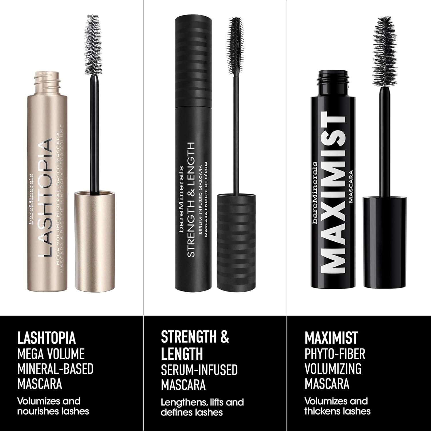 bareMinerals Strength and Length Serum-Infused Mascara for Women 0.27 oz Mascara 7 bareMinerals Strength and Length Serum-Infused Mascara for Women 0.27 oz Mascara - الصورة 7