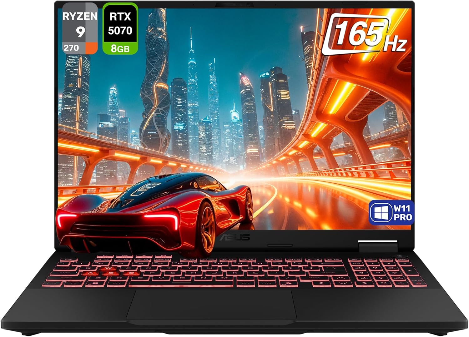 ASUS TUF A16 Copilot+ Gaming Laptop, AMD Ryzen 9 270, 32 GB DDR5 RAM, 1 TB PCle SSD, 16" FHD+ (1920x1200) 165Hz Display, Nvidia G-Force RTX 5070, 1-Zone RGB Keyboard, W11 Pro, Jaegar Gray 1 ASUS TUF A16 Copilot+ Gaming Laptop, AMD Ryzen 9 270, 32 GB DDR5 RAM, 1 TB PCle SSD, 16" FHD+ (1920x1200) 165Hz Display, Nvidia G-Force RTX 5070, 1-Zone RGB Keyboard, W11 Pro, Jaegar Gray