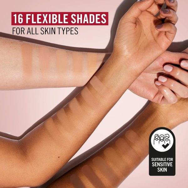 ⁦Rimmel Lasting Finish, 005 Ivory, Compact Foundation, Soft-Focus Finish, Matte Finish, Full Coverage, SPF20, Vegan Formula, 7g⁩ - الصورة ⁦5⁩