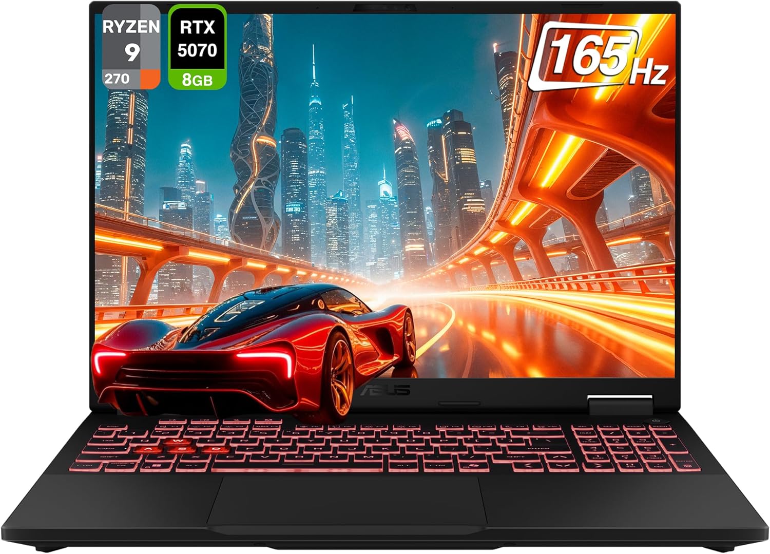 ASUS TUF A16 Copilot+ Gaming Laptop, AMD Ryzen 9 270, 32 GB DDR5 RAM, 1 TB PCle SSD, 16" FHD+ (1920x1200) 165Hz Display, Nvidia G-Force RTX 5070, 1-Zone RGB Keyboard, W11 Home, Jaegar Gray 1 ASUS TUF A16 Copilot+ Gaming Laptop, AMD Ryzen 9 270, 32 GB DDR5 RAM, 1 TB PCle SSD, 16" FHD+ (1920x1200) 165Hz Display, Nvidia G-Force RTX 5070, 1-Zone RGB Keyboard, W11 Home, Jaegar Gray