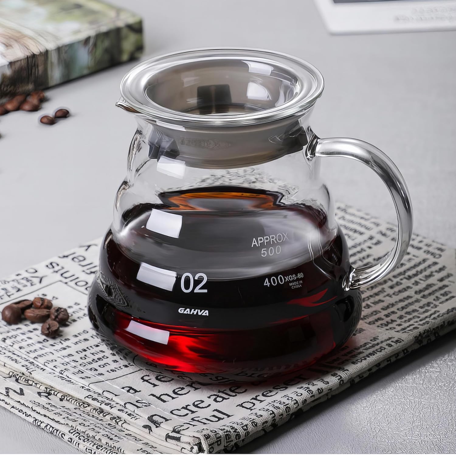 GAHVA V60 02 Coffee Set Drip Coffee Maker Funnel Coffee Holder with Filters 6 GAHVA V60 02 Coffee Set Drip Coffee Maker Funnel Coffee Holder with Filters - الصورة 6