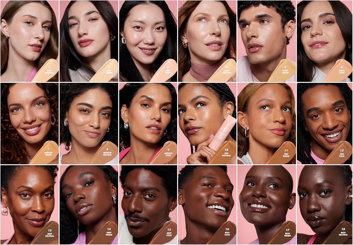 e.l.f. Halo Glow Skin Tint SPF 50, Tinted Moisturizer For Light, Buildable Coverage, Creates A Natural Glow, Vegan & Cruelty-Free, 5 Light Warm 6 e.l.f. Halo Glow Skin Tint SPF 50, Tinted Moisturizer For Light, Buildable Coverage, Creates A Natural Glow, Vegan & Cruelty-Free, 5 Light Warm - الصورة 6