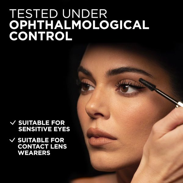 ⁦L’Oréal Paris Voluminous Panorama Mascara, Volumizing and Lengthening Mascara, Washable Longwear and Smudge Resistant Make Up, Blackest Black, 0.33 Fl Oz⁩ - الصورة ⁦6⁩