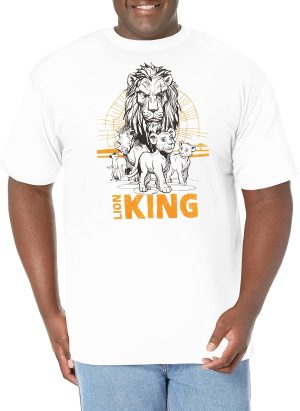 Disney mens Lion King Group T-Shirt