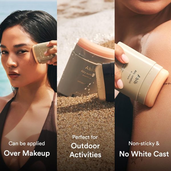 ⁦Abib Airy Sunstick Smoothing Bar SPF50 | Non-Sticky Matte Finish Sun Protection for Face and Body, Long-lasting Korean Sun Stick⁩ - الصورة ⁦9⁩