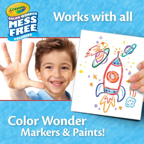 ⁦Crayola Color Wonder Mess Free Coloring, Blank Coloring Pages, 50 Count, Printable Page Refill Set⁩ - الصورة ⁦4⁩