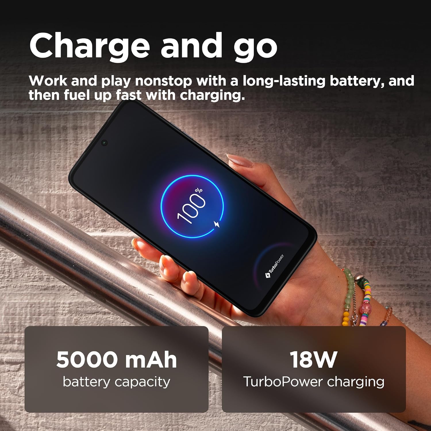 موتورولا G35 5G، ذاكرة RAM 8+8GB، شريحة اتصال PSIM، روم 128GB، يونيسوك T760، شاشة POLED 6.7 انش 120Hz، اندرويد 14، اسود 4 موتورولا G35 5G، ذاكرة RAM 8+8GB، شريحة اتصال PSIM، روم 128GB، يونيسوك T760، شاشة POLED 6.7 انش 120Hz، اندرويد 14، اسود - الصورة 4