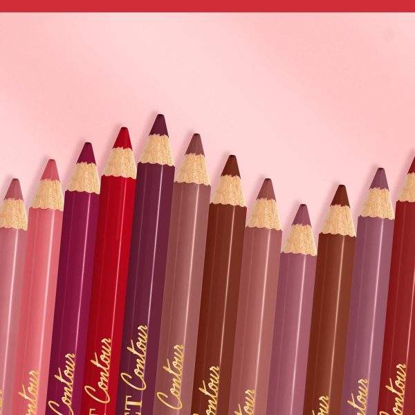 ⁦Bourjois Velvet Contour Lip Liner, 19 Place des Roses, Defines Lips, Creamy Matte Texture, Precise Application, Shea Butter, Grapeseed Oil, Long-lasting 8hr Wear, Zero Feathering or Smudging, 1.14g⁩ - الصورة ⁦6⁩