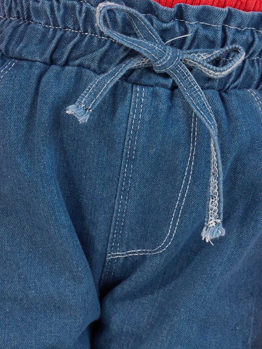 Styli Girls Wash Tapered High Rise Jeans With Pockets 3 Styli Girls Wash Tapered High Rise Jeans With Pockets - الصورة 3