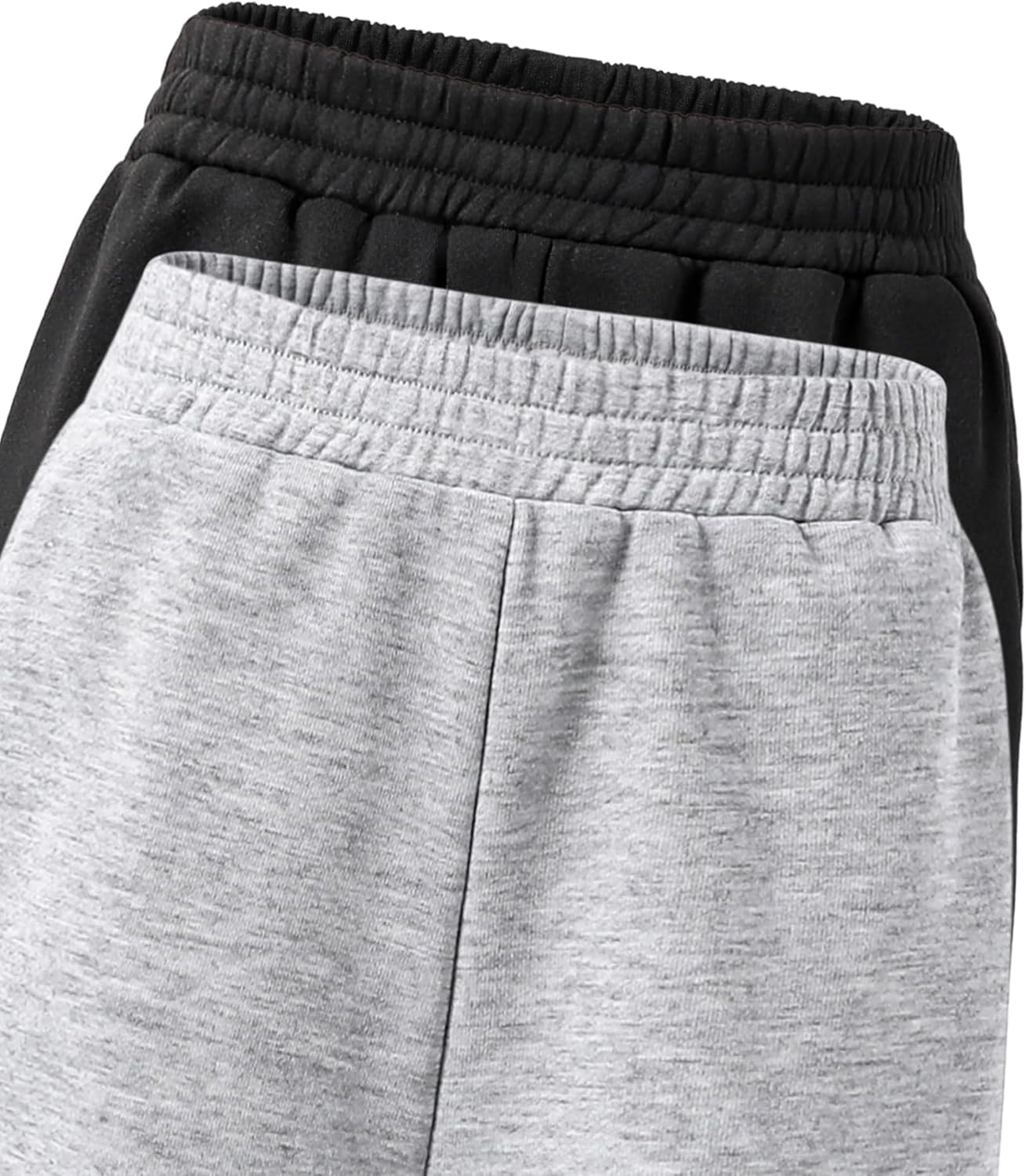 VeryNew 2 Pack Girls Straight Wide Leg Sweatpants Kids Casual High Waisted Baggy Joggers Track Pants for 8-12Y(Gray+Black) 4 VeryNew 2 Pack Girls Straight Wide Leg Sweatpants Kids Casual High Waisted Baggy Joggers Track Pants for 8-12Y(Gray+Black) - الصورة 4