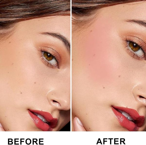 ⁦Hepiide Heart Blush Cream for Cheeks, Eyes, Lips - Natural Waterproof Sweat-Resistant Tinted Solid Stick With Long Lasting Makeup Multi-Use Color (06#, 1)⁩ - الصورة ⁦4⁩