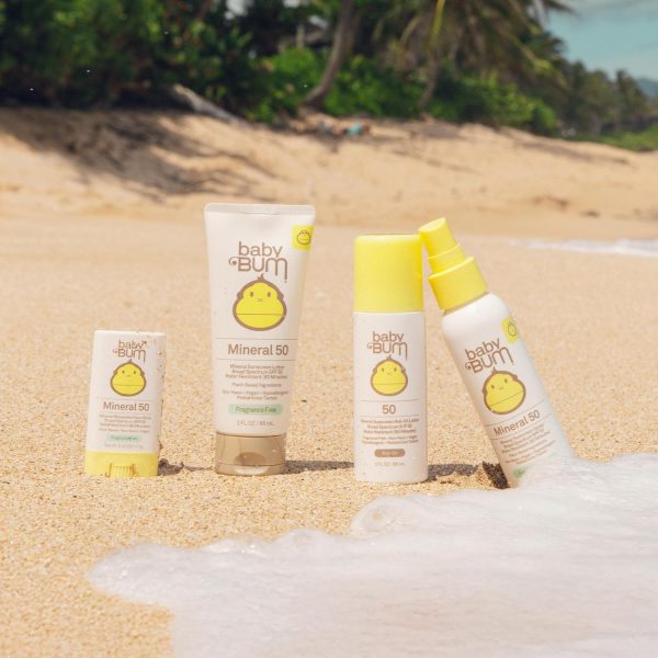 ⁦Sun Bum Baby Bum Mineral Sunscreen Roll-On Lotion SPF 50 3 fl oz⁩ - الصورة ⁦7⁩