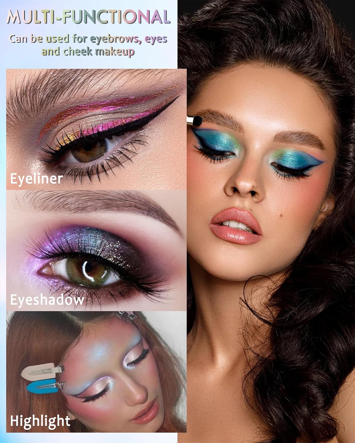 Chameleon Glitter Eyeliner Gel Pencil,Metallic Shimmer Blue Green Gel Eyeliner Pen,Longlasting Waterproof Eye Liner Eyeshadow Cream Stick for Women Eye Makeup,delineador de ojos contra el agua-05# 6 Chameleon Glitter Eyeliner Gel Pencil,Metallic Shimmer Blue Green Gel Eyeliner Pen,Longlasting Waterproof Eye Liner Eyeshadow Cream Stick for Women Eye Makeup,delineador de ojos contra el agua-05# - الصورة 6