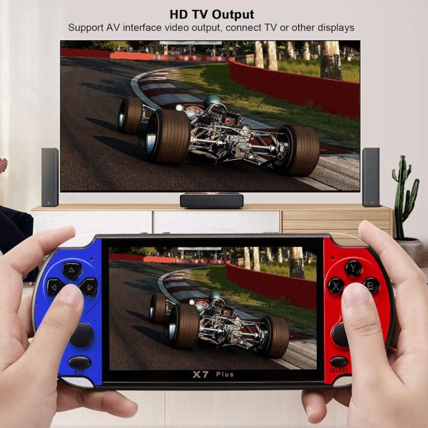 ⁦Morelian 5.1inch X7 Plus Video Game Console Handheld Game Players Double Rocker 8GB Memory Built in 1000 Games MP5 Game Controller⁩ - الصورة ⁦6⁩