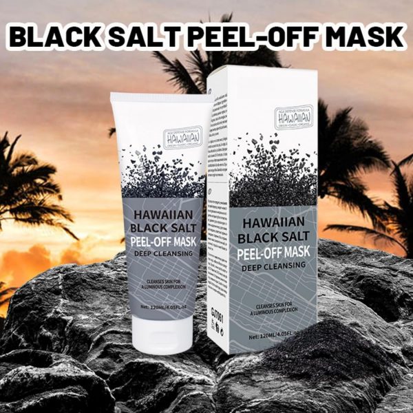 ⁦NOVOLAN Black Salt Facial Mask Deep Cleansing Peel-Off Mask 120ml, Detoxifies & Purifies, Clears Clogged Pores, Exfoliates Dead Skin Cells, Reduces Excess Oil, Enhances Absorption of Skincare Products⁩ - الصورة ⁦8⁩