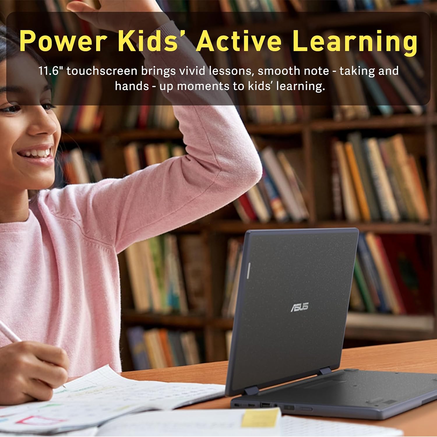 ASUS BR1102FGA 11.6" 2-in-1 Rugged & Spill Resistant Touchscreen Laptop, Intel Celeron N100, 4GB RAM, 288GB Storage(128GB SSD+160GB Docking Station Set), UHD Graphics, WiFi 6, Webcam, Win 11 Pro, Gray 7 ASUS BR1102FGA 11.6" 2-in-1 Rugged & Spill Resistant Touchscreen Laptop, Intel Celeron N100, 4GB RAM, 288GB Storage(128GB SSD+160GB Docking Station Set), UHD Graphics, WiFi 6, Webcam, Win 11 Pro, Gray - الصورة 7