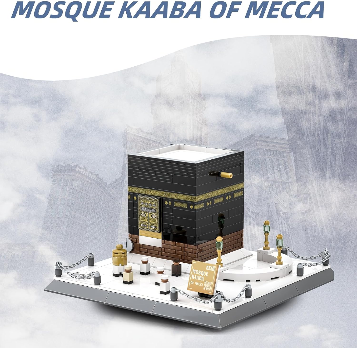 Trendi Bazzar, Educational Toy, Authentic Representation of Mecca, Kaaba Mosque, Architectural Model Kit, Engaging Building Experience, 9.4 in x 9.4 in x 5.6 in, Black 1 Trendi Bazzar, Educational Toy, Authentic Representation of Mecca, Kaaba Mosque, Architectural Model Kit, Engaging Building Experience, 9.4 in x 9.4 in x 5.6 in, Black