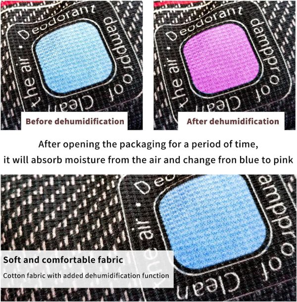 ⁦Paporich 2pcs 400g Car Silica Gel Dehumidifi Reusable, Portable Silica Gel Desiccant Packs, Rechargeable Desiccant, Moisture Absorbing Bag, for Car Interior & Wardrobes⁩ - الصورة ⁦5⁩