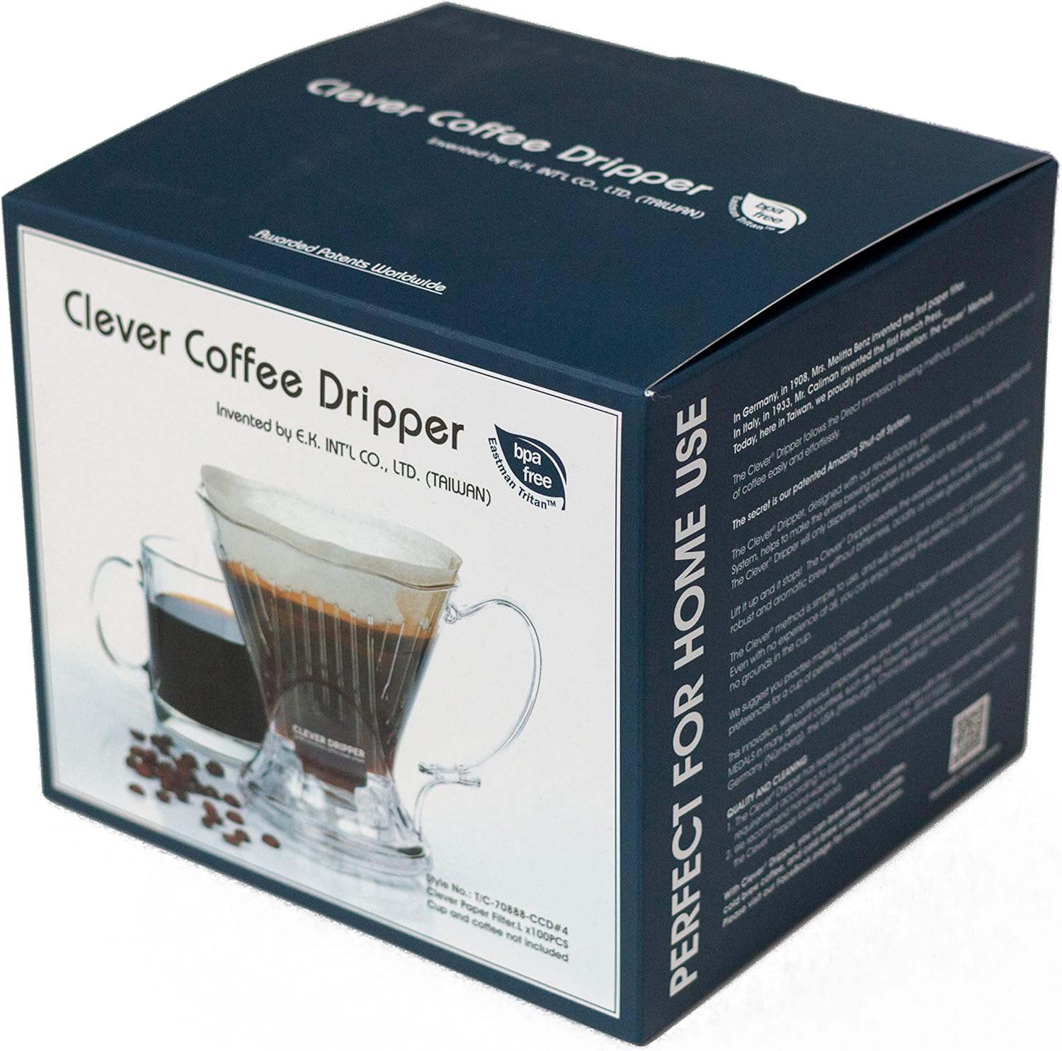 Clever Coffee Dripper, Pour Over Coffee Maker with Filters Included, 18 oz (Cloud) 3 Clever Coffee Dripper, Pour Over Coffee Maker with Filters Included, 18 oz (Cloud) - الصورة 3