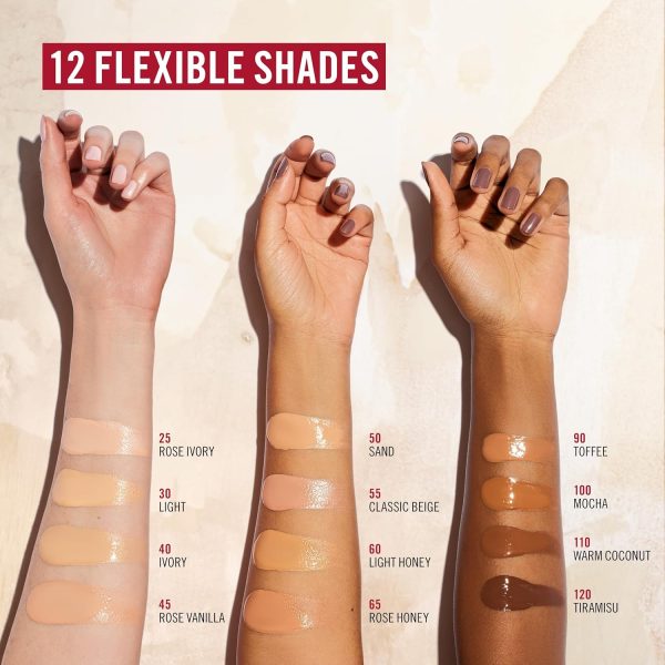 ⁦Rimmel Multi-Tasker Wake Me Up, 50 Sand, Concealer & Foundation, Brightens, Corrects, Buildable Coverage, Radiant Finish, Vegan Formula, 20ml⁩ - الصورة ⁦6⁩